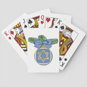 Jeu De Cartes Impression d'ornement de l'étoile de David Judaica