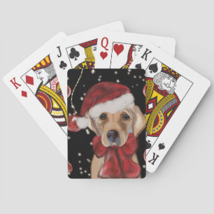 Jeu De Cartes Impression sur toile Labrador Retriever