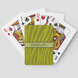 Jeu De Cartes Impression zèbre animal rétro