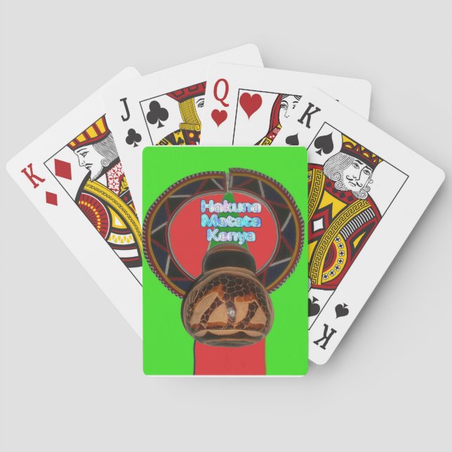 Jeu De Cartes Imprimer Hakuna Matata Kenya Art (dos)