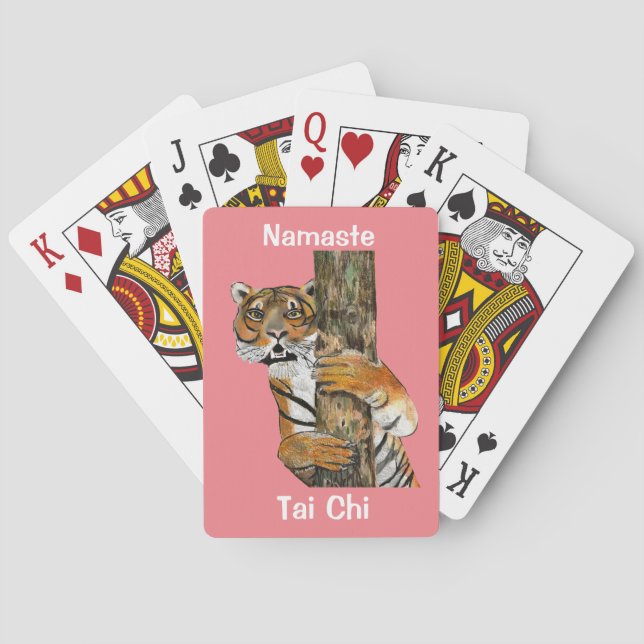 Jeu De Cartes Imprimer Portrait Tiger Majestic (dos)