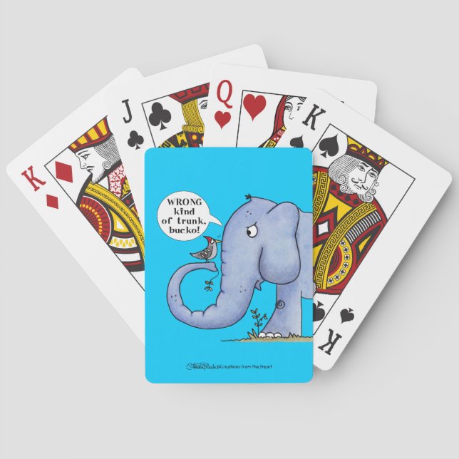 Jeu De Cartes Incompréhension des éléphants et des pics (dos)