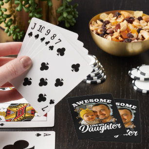 Jeu De Cartes Incroyable comme ma fille Photo personnalisée de p