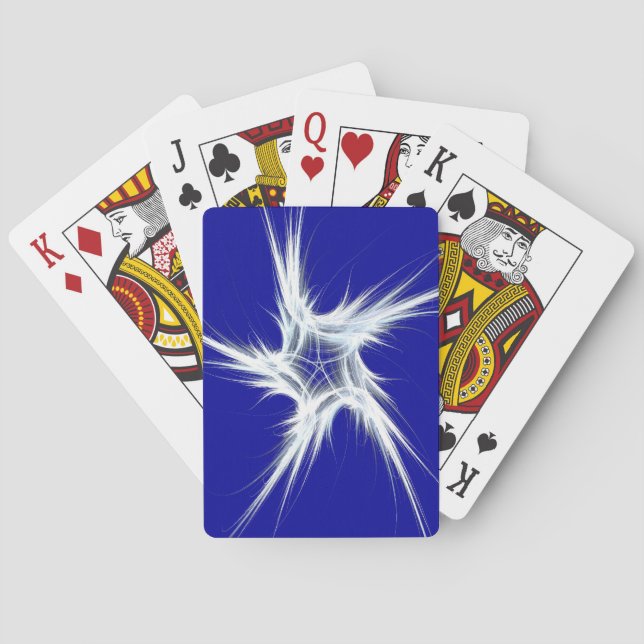 Jeu De Cartes Index standard Cartes de lecture Abstrait bleu/bla (dos)