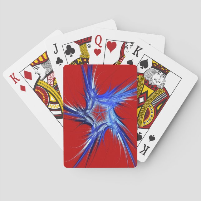 Jeu De Cartes Index standard Cartes de lecture Abstrait Rouge/Bl (dos)
