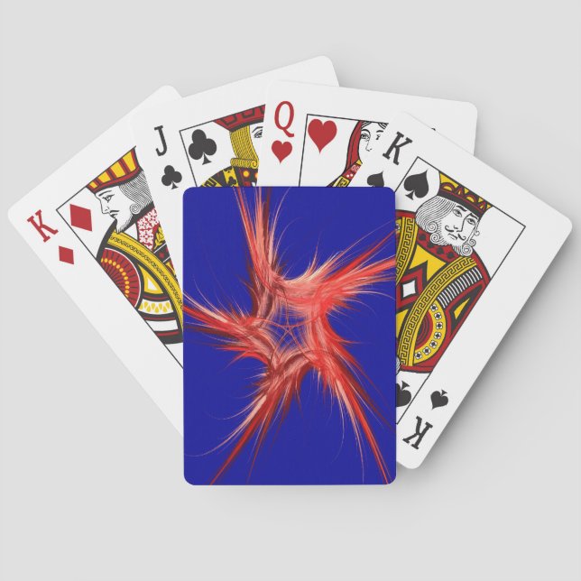 Jeu De Cartes Index standard Cartes de lecture Abstrait Rouge/Bl (dos)