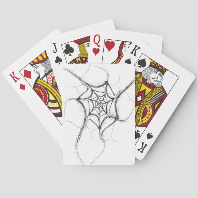 Jeu De Cartes Index standard Lecture Cartes Abstrait Spider Web (dos)