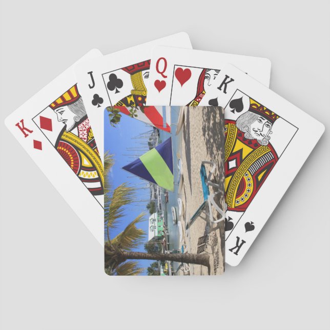 Jeu De Cartes Index Standard Lecture Cartes Antigua Beach (dos)