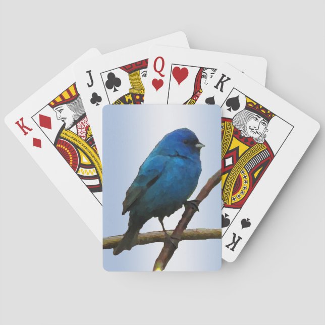 Jeu De Cartes Indigo Bunting Bird Places (dos)