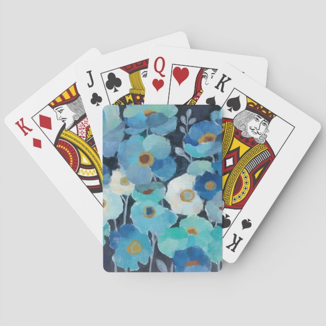 Jeu De Cartes Indigo Flowers (dos)