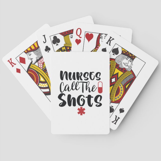 Jeu De Cartes Infirmière-Cadeau Appelez Les Tirs (dos)