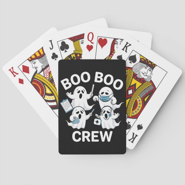 Jeu De Cartes Infirmière d'Halloween Cadeau Boo Boo Infirmière d (dos)