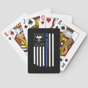 Jeu De Cartes infirmière infirmière américaine drapeau infirmièr