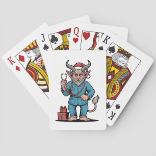Jeu De Cartes Infirmière Krampus Noël Mal Époque de Noël