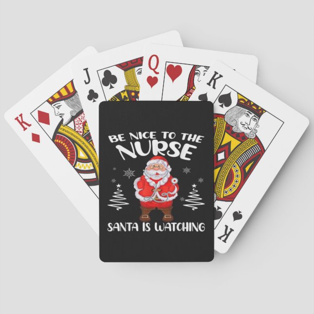 Jeu De Cartes Infirmière Père Noël  (dos)