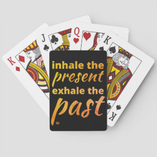 Jeu De Cartes "INHALE LE PRÉSENT..." citation inspirante