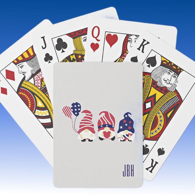 Jeu De Cartes Initiales, Juillet 4 Gnomes Deck of Playing Cards (Créateur téléchargé)