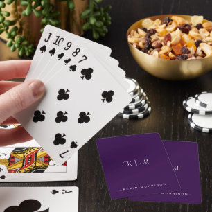 Jeu De Cartes Initiales personnalisées
