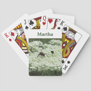 Jeu De Cartes Insecte sur fleurs d'Elderflower