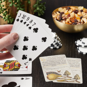 Jeu De Cartes Insectes de jardin, mouche, chenille, poire, mille