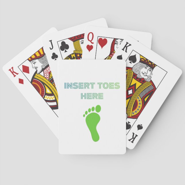 Jeu De Cartes Insert Toes Here (dos)