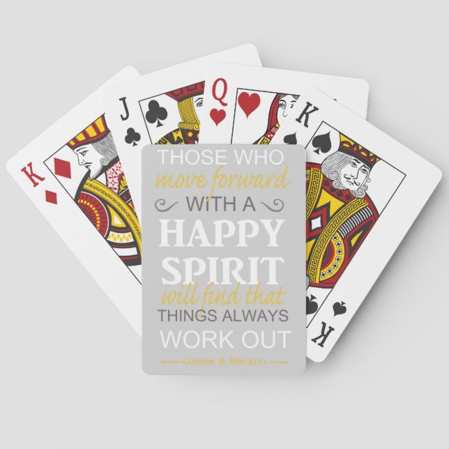 Jeu De Cartes inspirationnel gordon b hinckley (dos)