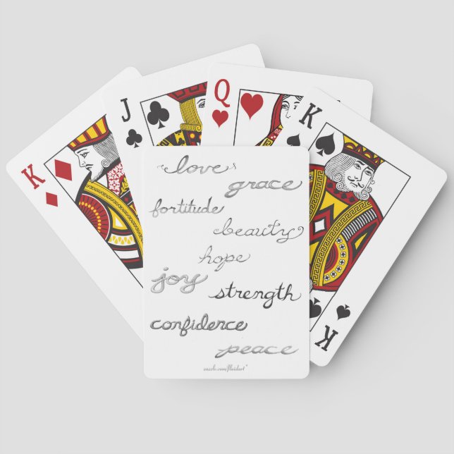 Jeu De Cartes Inspirer les mots jouer aux cartes (dos)
