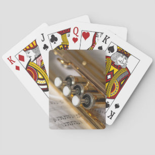 Jeu De Cartes Instrument de trompette et de tôle en cuivre