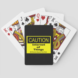 Jeu De Cartes Internet des objets IoT Avertissement Signal d'ave