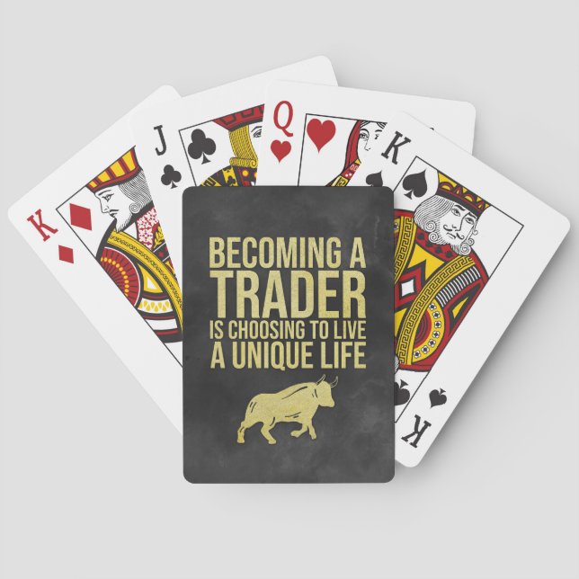 Jeu De Cartes Investisseur Devenant Un Trader (dos)