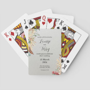 Jeu De Cartes Invitation Boho