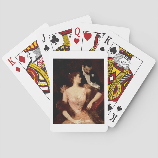 Jeu De Cartes Invite to the Waltz, 1895 (dos)