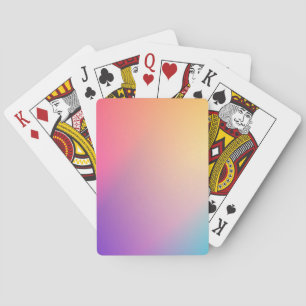 Jeu De Cartes Iridescente Neon Hot rose Photographie Rainbow Coo