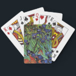 Jeu De Cartes Irises de Vincent van Gogh, Jardin Vintage<br><div class="desc">Irises (1889) de Vincent van Gogh est une peinture vintage à fleurs de paysage de post impressionnisme d'art, représentant un jardin aux iris à barbe violet poussant par des pavots orange. Une seule fleur d'iris blanc fleurit au bord. À propos de l'artiste : Vincent Willem van Gogh (1853-1890) fut l'un...</div>