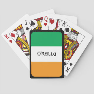 Jeu De Cartes Irish Poker Player Personnalisé Tricolor Drapeau B
