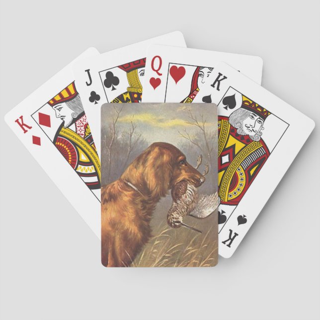 Jeu De Cartes Irish Setter Dog Playing Cards (dos)