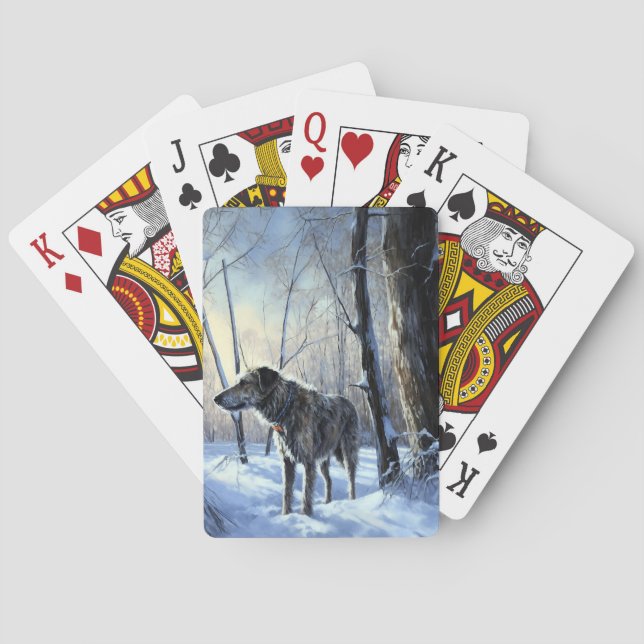 Jeu De Cartes Irish Wolfhop Laisser neiger Noël (dos)