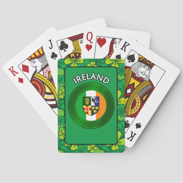 Jeu De Cartes Irlande - Irlande Crest (dos)
