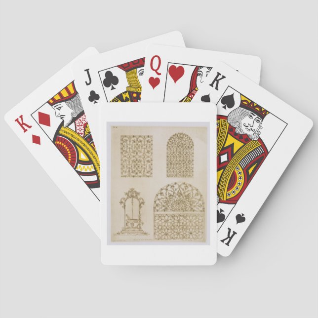 Jeu De Cartes Islamic ironwork grills for windows and wells, fro (dos)
