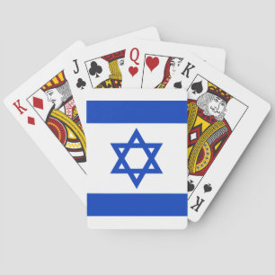 Jeu De Cartes Israël drapeau patriotique moderne