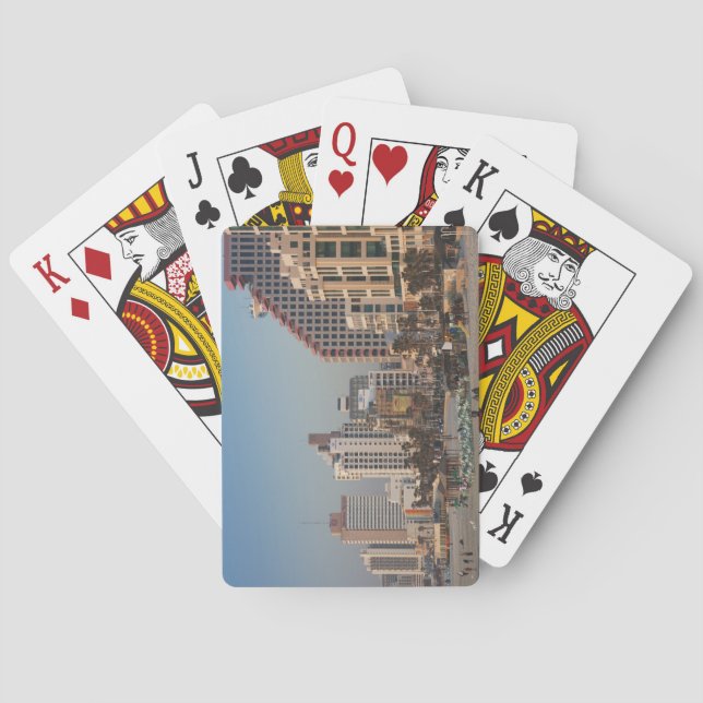 Jeu De Cartes Israël, Tel Aviv, beachfront, hôtel, dusk (dos)