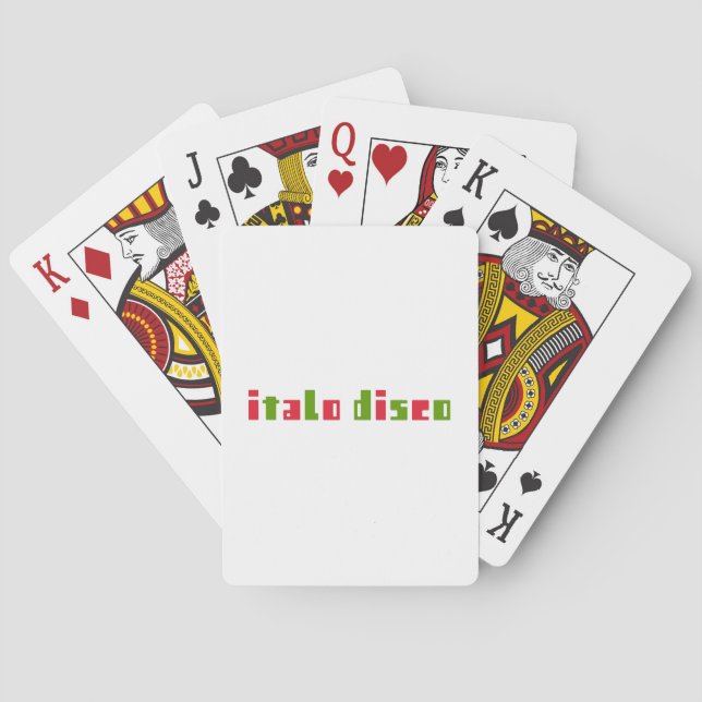 JEU DE CARTES ITALO DISCO (dos)