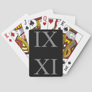Jeu De Cartes IX XI (chiffres romains 9 11)