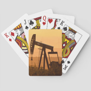 Jeu De Cartes Jack de pompage pompant du pétrole dans l'ouest du