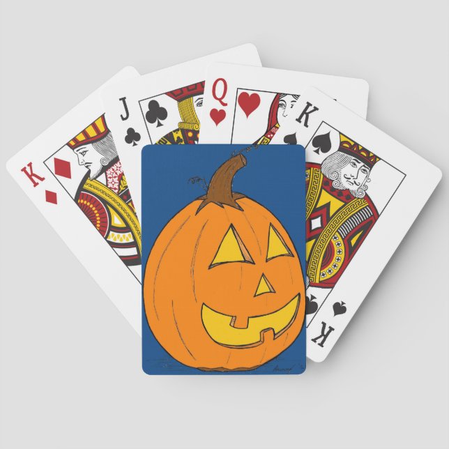 Jeu De Cartes Jack o' Lantern Blue Players Cartes (dos)