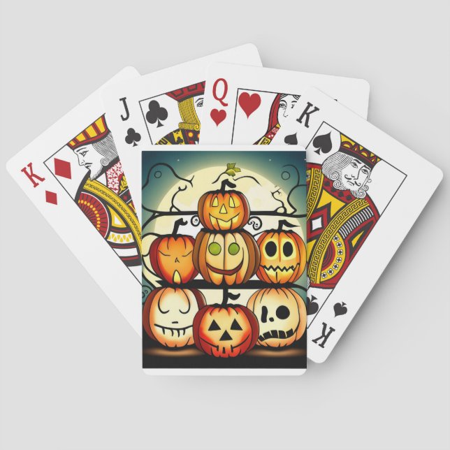 Jeu De Cartes Jack O Lanterns (dos)