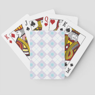Jeu De Cartes Jacquard bleu et violet