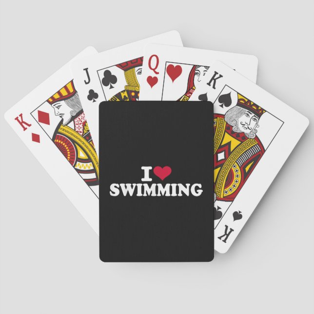 Jeu De Cartes J'adore nager (dos)