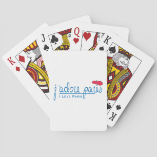 Jeu De Cartes j'adore Paris (I love Paris) with red beret
