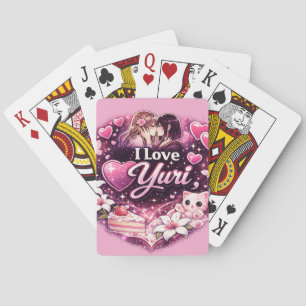 Jeu De Cartes J'adore Yuri Esthétique Anime Filles' Amour Kawa